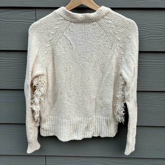 Madewell Cream Fringe Cardigan - Picture 5 of 5